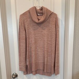 Cowl neck Pullover Sweater - Blush Pink GAP